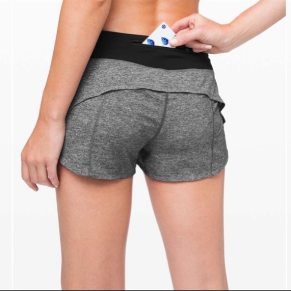 lululemon athletica Pants - Lululemon Speed Up 2.5” Running Athletic Shorts Gray Black